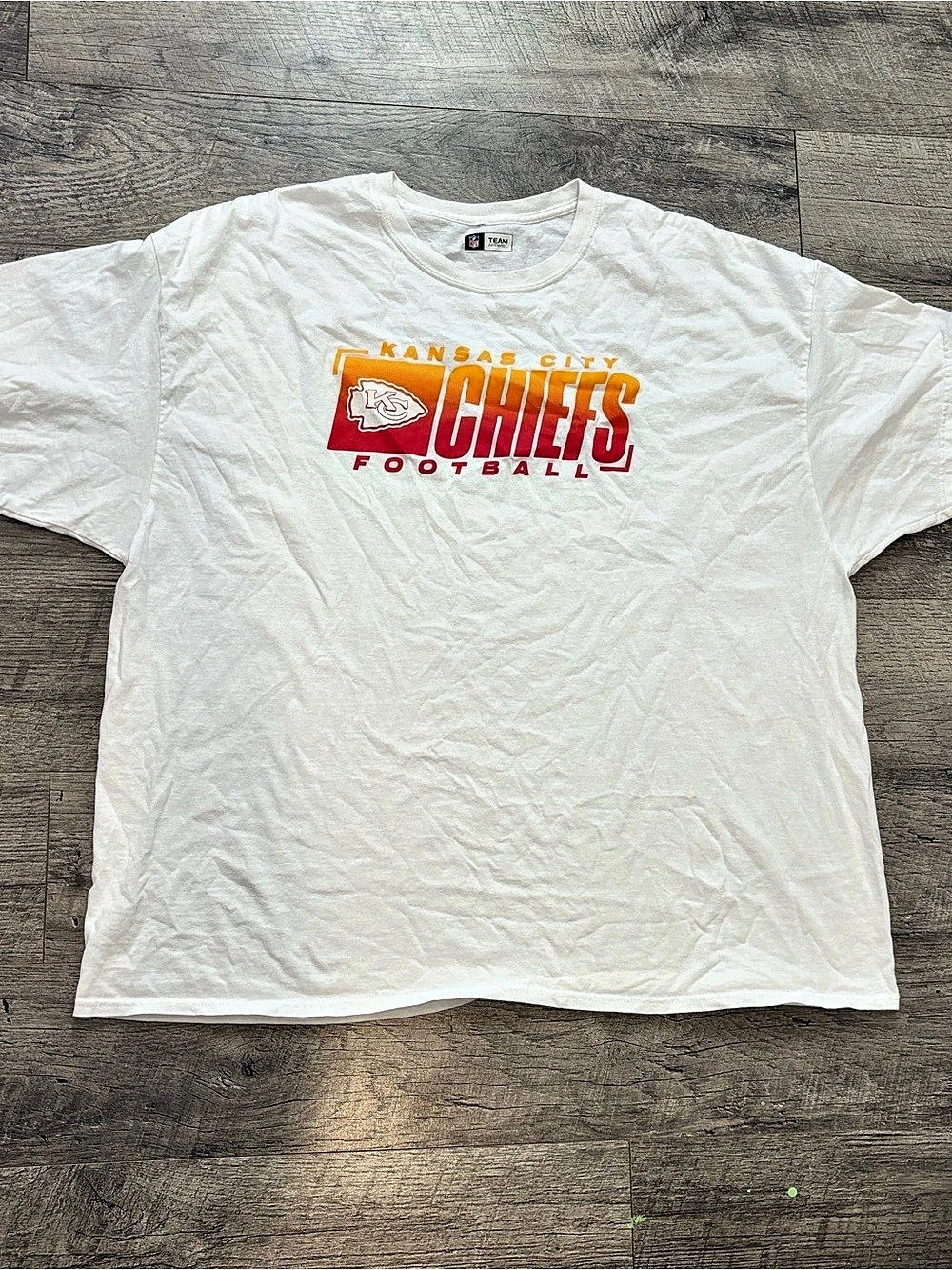 Team Apparel NFL Kansas City Chiefs Football Shirt White/Red/Yellow 3XL